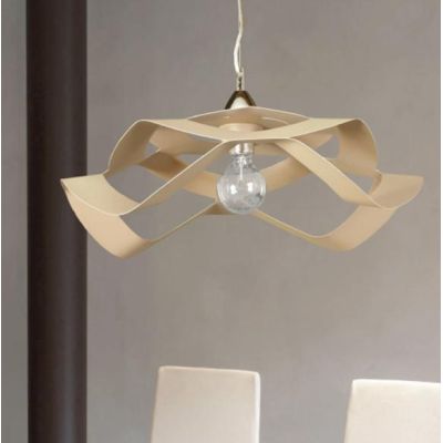 FLY SOSPENSIONE MODERNA IN 5 FINITURE COLORE CON LAMPADINA E27 A VISTA DIAMETRO CM 55 Padana Lampadari - Cristalensi Shop Online