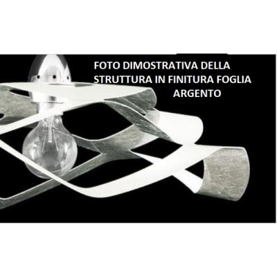 FLY PICCOLA SOSPENSIONE DIAMETRO CM 30 IN METALLO 4 FINITURE COLORE CON LAMPADINA E27 A VISTA MODERNA Padana Lampadari - Cristal