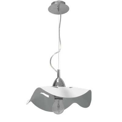 FLY PICCOLA SOSPENSIONE DIAMETRO CM 30 IN METALLO 4 FINITURE COLORE CON LAMPADINA E27 A VISTA MODERNA Padana Lampadari - Cristal