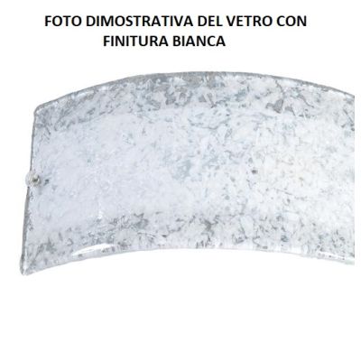 TATIANA PLAFONIERA 50X50 IN VETRO LAVORATO CON DETTAGLI IN METALLO CROMO DISPONIBILE IN 3 COLORI Padana Lampadari - Cristalensi 