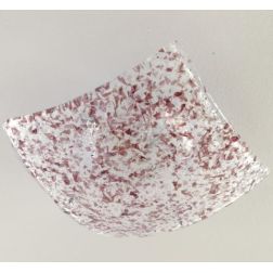 TATIANA PLAFONIERA 40x40 IN VETRO LAVORATO CON DETTAGLI IN METALLO CROMO DISPONIBILE IN 3 COLORI Padana Lampadari - Cristalensi  2