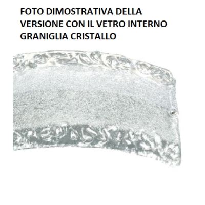 288/A LAMPADA DA PARETE IN VETRO GRANIGLIA Padana Lampadari - Cristalensi Shop Online
