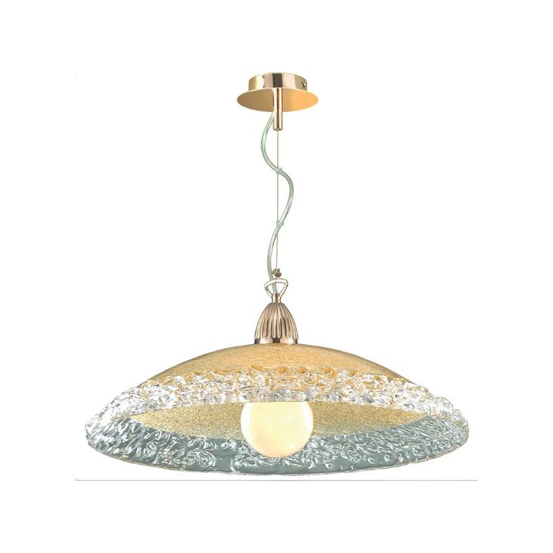 288/SG SOSPENSIONE IN VETRO GRANIGLIA Padana Lampadari - Cristalensi Shop Online