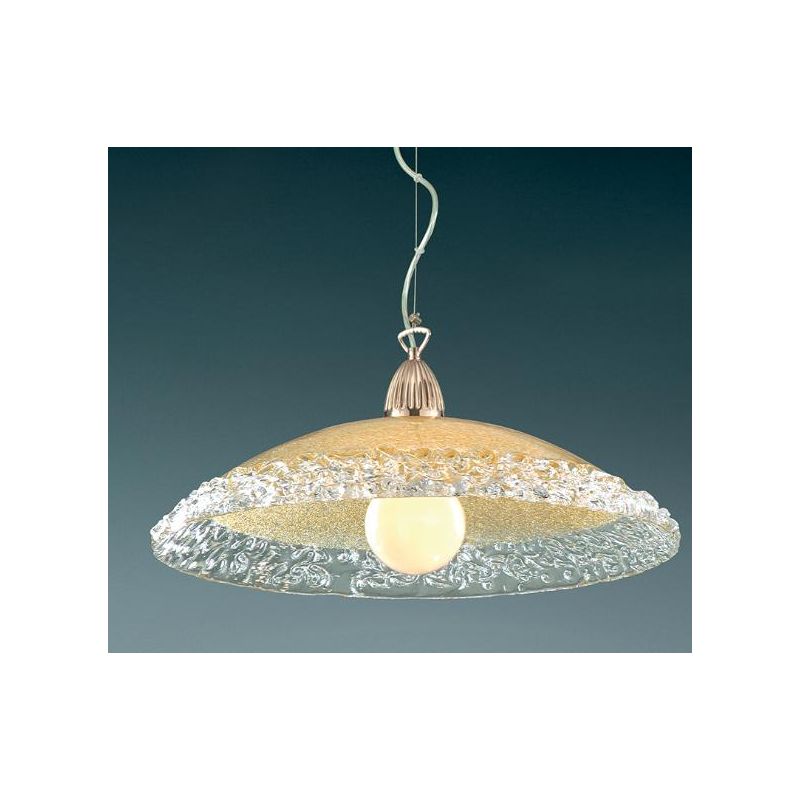 288/SM SOSPENSIONE IN VETRO GRANIGLIA Padana Lampadari - Cristalensi Shop Online