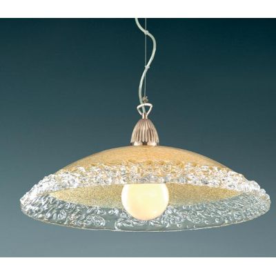 288/SM SOSPENSIONE IN VETRO GRANIGLIA Padana Lampadari - Cristalensi Shop Online