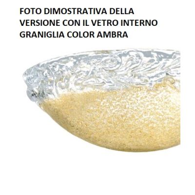 289/A LAMPADA DA PARETE IN VETRO GRANIGLIA Padana Lampadari - Cristalensi Shop Online
