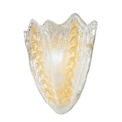 375-A LAMPADA DA PARETE IN GRANIGLIA CRISTALLO SFUMATURE AMBRA Padana Lampadari - Cristalensi Shop Online