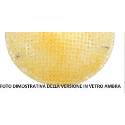 TEA APPLIQUE A VASCHETTA CLASSICA CM 30X10 IN VETRO CRISTALLO O AMBRA Padana Lampadari - Cristalensi Shop Online 2