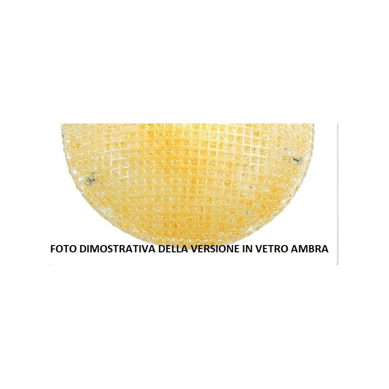 TEA APPLIQUE A VASCHETTA CLASSICA CM 30X10 IN VETRO CRISTALLO O AMBRA Padana Lampadari - Cristalensi Shop Online