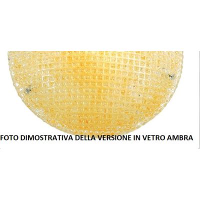 TEA APPLIQUE A VASCHETTA CLASSICA CM 30X10 IN VETRO CRISTALLO O AMBRA Padana Lampadari - Cristalensi Shop Online