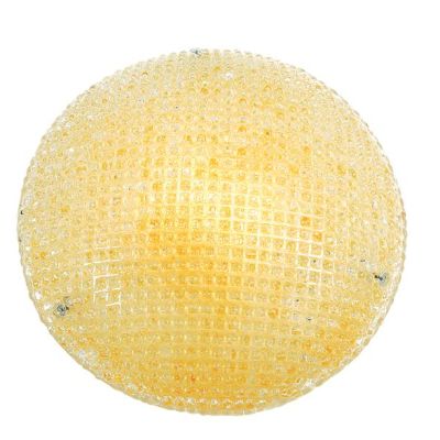 TEA PLAFONIERA ROTONDA DIAMETRO CM 40 IN VETRO CRISTALLO O AMBRA Padana Lampadari - Cristalensi Shop Online