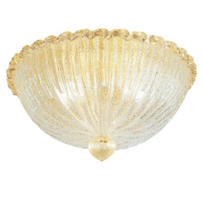 903/PLP PLAFONIERA IN GRANIGLIA BORDO AMBRA Padana Lampadari - Cristalensi Shop Online