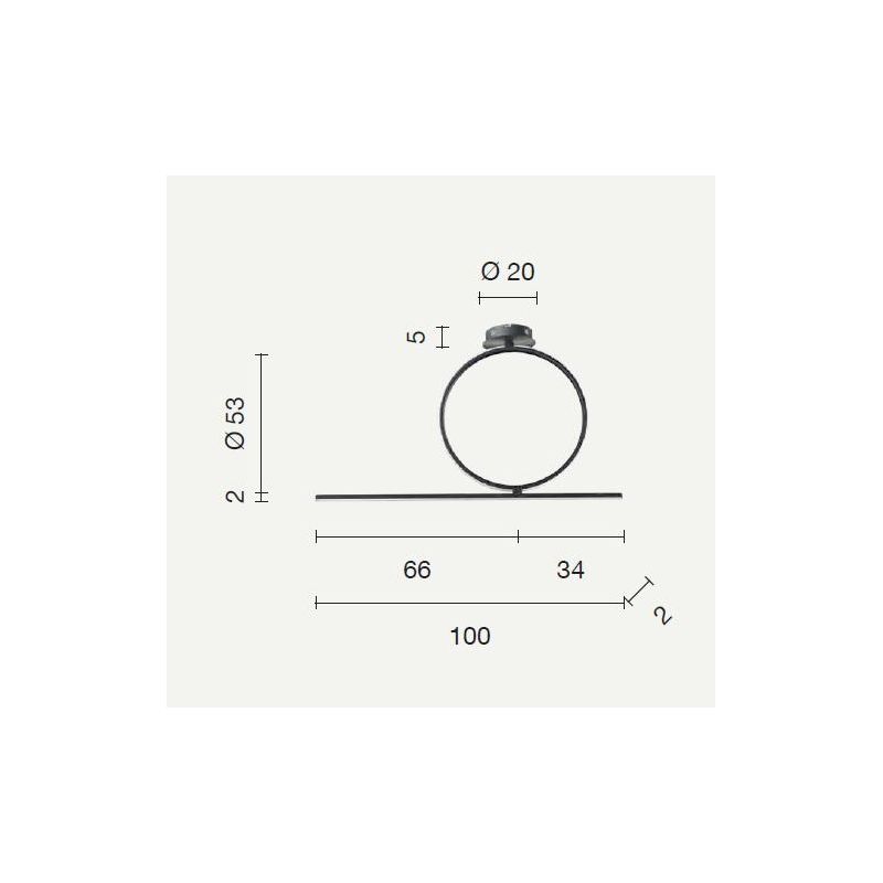 ACROBAT PLAFONIERA MODERNA CON CERCHIO GRANDE LED 42W NERA, SILVER O ORO DIMMERABILE ONDALUCE CICIRIELLO - Cristalensi Shop Onli