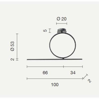 ACROBAT PLAFONIERA MODERNA CON CERCHIO GRANDE LED 42W NERA, SILVER O ORO DIMMERABILE ONDALUCE CICIRIELLO - Cristalensi Shop Onli
