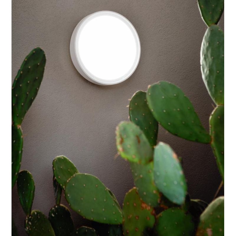 AIDI PLAFONIERA DA ESTERNO D25 IP65 ANTI SALSEDINE LED 15W GRIGIO,BIANCO O ANTRACITE ROTONDA MODERNA ONDALUCE CICIRIELLO - Crist