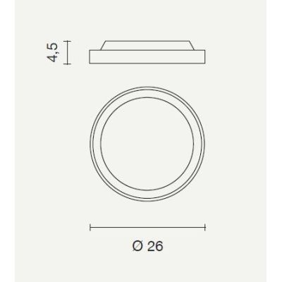 AIDI PLAFONIERA DA ESTERNO D25 IP65 ANTI SALSEDINE LED 15W GRIGIO,BIANCO O ANTRACITE ROTONDA MODERNA ONDALUCE CICIRIELLO - Crist