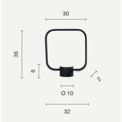 ALFA LUMETTO ALTEZZA 36 CM ORO, BIANCO O NERO LED 18W LUCE 3000K MODERNO TOUCH ONDALUCE CICIRIELLO - Cristalensi Shop Online