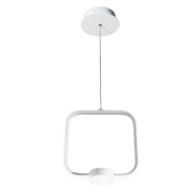 ALFA SOSPENSIONE QUADRATA IN METALLO ORO, BIANCO O NERO LED 28W LUCE 3000K DIMMERABILE MODERNA ONDALUCE CICIRIELLO - Cristalensi