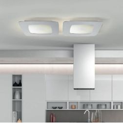 STONE PLAFONIERA PICCOLA LED 22W SOSTITUIBILE MONTATURA BIANCA DI ILLUMINANDO Illuminando - Cristalensi Shop Online 2