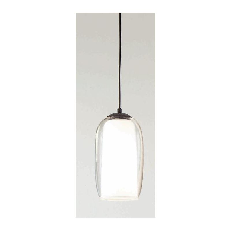 BONNIE SOSPENSIONE SINGOLA IN VETRO SOFFIATO TRASPARENTE, FUME, AMBRA O VERDE D15 CM DESIGN MODERNO ONDALUCE CICIRIELLO - Crista