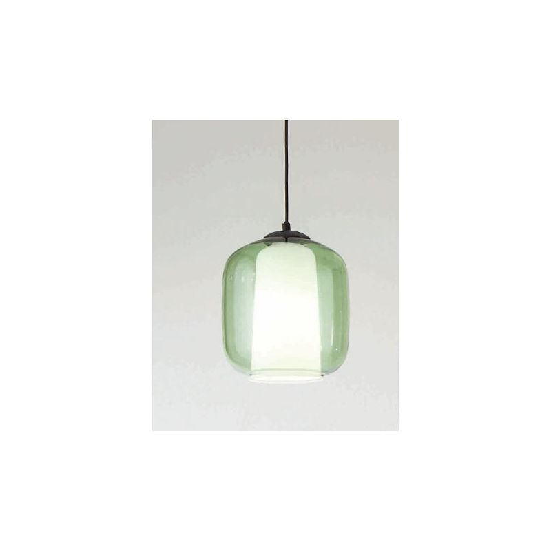 BONNIE SOSPENSIONE SINGOLA IN VETRO SOFFIATO TRASPARENTE, FUME, AMBRA O VERDE D22 CM DESIGN MODERNO ONDALUCE CICIRIELLO - Crista
