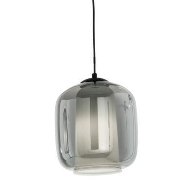 BONNIE SOSPENSIONE SINGOLA IN VETRO SOFFIATO TRASPARENTE, FUME, AMBRA O VERDE D22 CM DESIGN MODERNO ONDALUCE CICIRIELLO - Crista