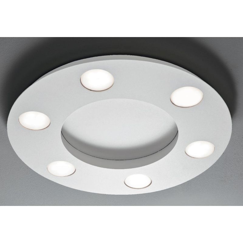 UFO PL6 PLAFONIERA LAMPADINE LED SOSTITUIBILI MODERNA BIANCA O SABBIA DI ILLUMINANDO Illuminando - Cristalensi Shop Online