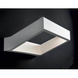 ACHILLE PICCOLO APPLIQUE LED 20W BIANCO O SABBIA LUCE 3000K O 4000K DI ILLUMINANDO LED SOSTITUIBILE Illuminando - Cristalensi Sh 2