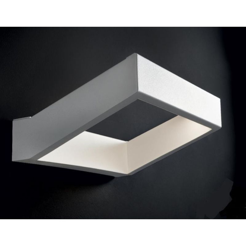 ACHILLE PICCOLO APPLIQUE LED 20W BIANCO O SABBIA LUCE 3000K O 4000K DI ILLUMINANDO LED SOSTITUIBILE Illuminando - Cristalensi Sh