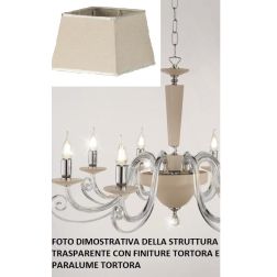 CHERUBINI LAMPADA DA TAVOLO IN CRISTALLO e METALLO ELEGANTE E CLASSICO 3 FINITURE DI ONDALUCE ONDALUCE CICIRIELLO - Cristalensi 2