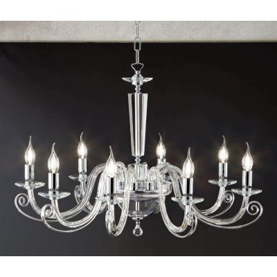 CHERUBINI 8 LUCI LAMPADARIO CLASSICO ED ELEGANTE IN CRISTALLO E VETRO 3 FINITURE DI ONDALUCE ONDALUCE CICIRIELLO - Cristalensi S