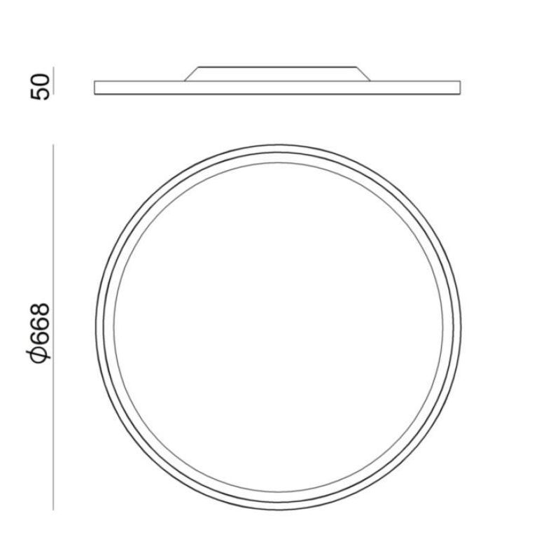 HINOMARU PLAFONIERA DIAMETRO 67 CM LED 42W ORO ROSA DI STILNOVO STILNOVO MA&DE - Cristalensi Shop Online