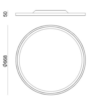 HINOMARU PLAFONIERA DIAMETRO 67 CM LED 42W ORO ROSA DI STILNOVO STILNOVO MA&DE - Cristalensi Shop Online