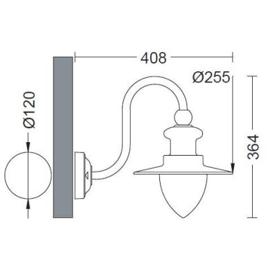 790 AP LAMPADA PARETE PER ESTERNO Garden Luce - Cristalensi Shop Online