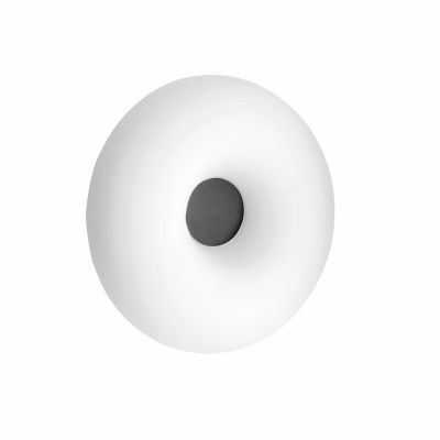 DODI LAMPADA DA PARETE IN VETRO SOFFIATO BIANCO FORMA CIRCOLARE DIAMETRO CM 42 DESIGN MODERNO DI OND ONDALUCE CICIRIELLO - Crist