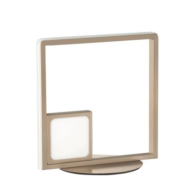 DOWEL LAMPADA DA TAVOLO LED 25W LUCE 3000K TOUCH MONTATURA ORO OPACO O SILVER DI ONDALUCE ONDALUCE CICIRIELLO - Cristalensi Shop