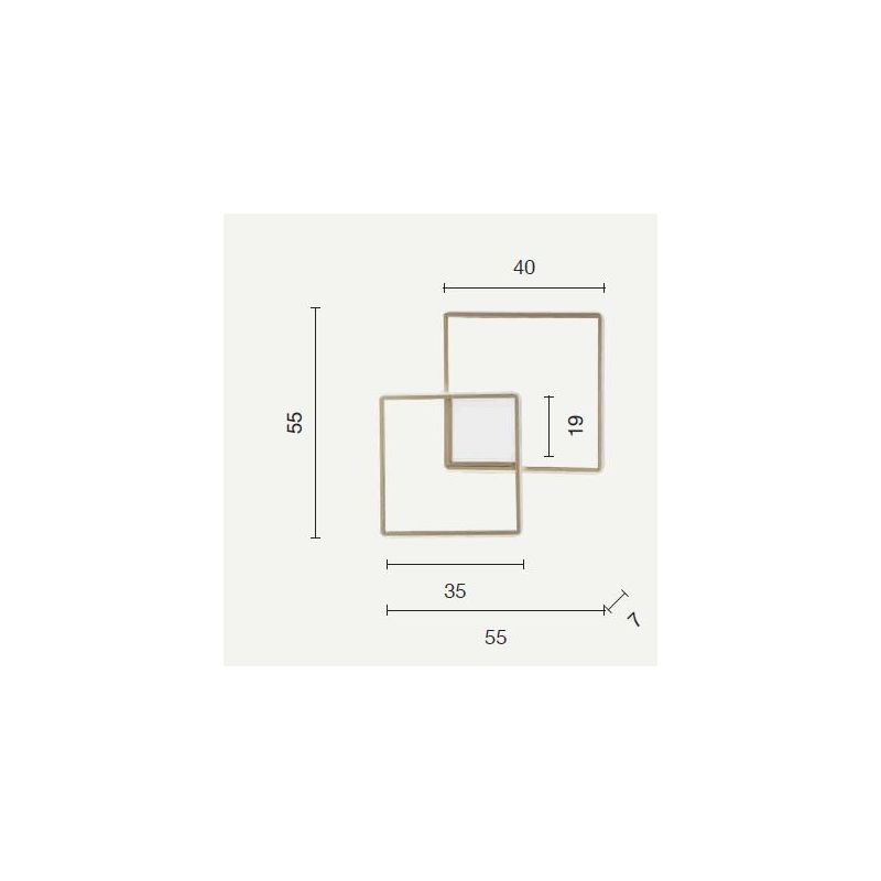 DOWEL PLAFONIERA APPLIQUE PICCOLA LED 46W DIMMERABILE MONTATURA SILVER ONDALUCE CICIRIELLO - Cristalensi Shop Online