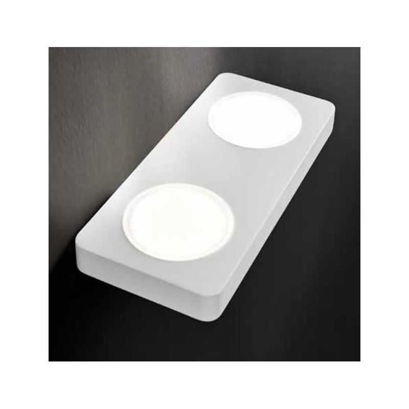 TOBIA 2 APPLIQUE LED INTEGRATO 2X12W BIANCO O SABBIA LUCE BIANCO CALDO MODERNA DI ILLUMINANDO Illuminando - Cristalensi Shop Onl