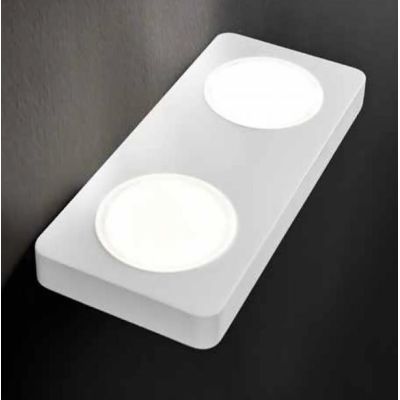 TOBIA 2 APPLIQUE LED INTEGRATO 2X12W BIANCO O SABBIA LUCE BIANCO CALDO MODERNA DI ILLUMINANDO Illuminando - Cristalensi Shop Onl