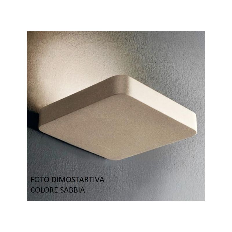TOBIA 2 APPLIQUE LED INTEGRATO 2X12W BIANCO O SABBIA LUCE BIANCO CALDO MODERNA DI ILLUMINANDO Illuminando - Cristalensi Shop Onl