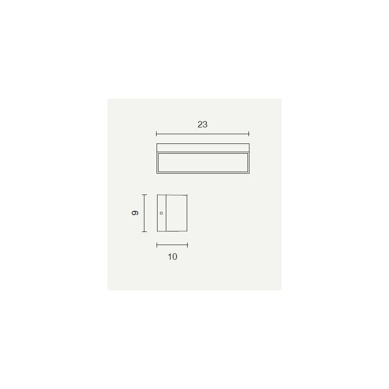 FALCO APPLIQUE DA ESTERNO IP65 LED 12W ARGENTO NERO BIANCO DI ONDALUCE ONDALUCE CICIRIELLO - Cristalensi Shop Online