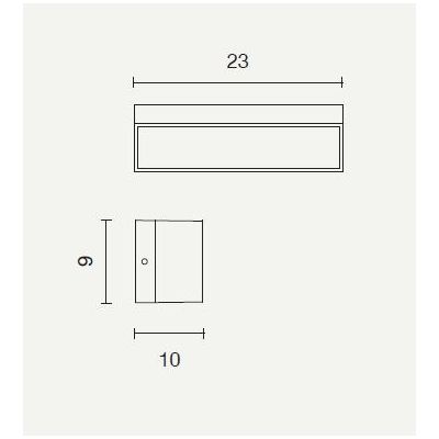 FALCO APPLIQUE DA ESTERNO IP65 LED 12W ARGENTO NERO BIANCO DI ONDALUCE ONDALUCE CICIRIELLO - Cristalensi Shop Online