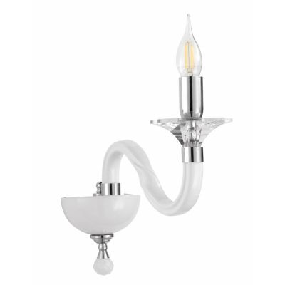 GALA APPLIQUE AD UNA SOLA LUCE CLASSICA ED ELEGANTE IN CRISTALLO E VETRO 6 COLORI DI ONDALUCE ONDALUCE CICIRIELLO - Cristalensi