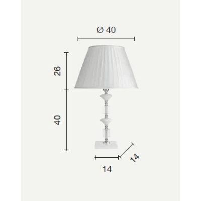 GALA LAMPADA GRANDE IN VETRO CON PARTICOLARI IN CRISTALLO IN 6 FINITURE COLORE ONDALUCE CICIRIELLO - Cristalensi Shop Online