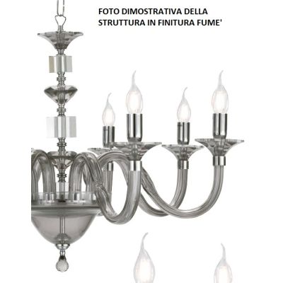 GALA 3 LUCI LAMPADARIO CLASSICO ED ELEGANTE IN CRISTALLO E VETRO 6 COLORI DI ONDALUCE ONDALUCE CICIRIELLO - Cristalensi Shop Onl