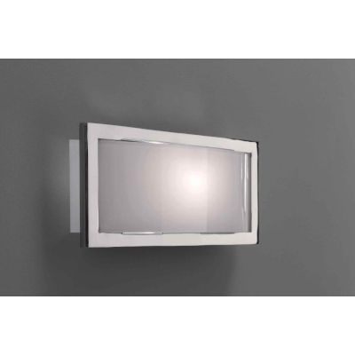 FIBBIA APPLIQUE PICCOLO CON CORNICE CROMO LUCIDA E VETRO LUCIDO MODERNA DI ILLUMINANDO Illuminando - Cristalensi Shop Online