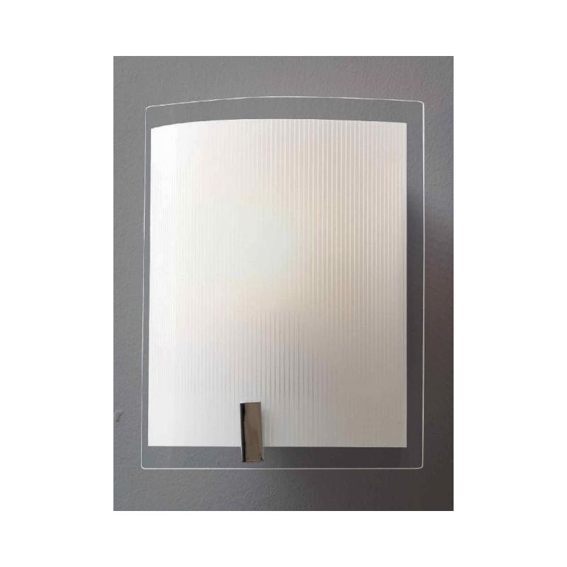 FENICE APPLIQUE RETTANGOLARE IN VETRO SERIGRAFATO ECONOMICO DI ILLUMINANDO Illuminando - Cristalensi Shop Online