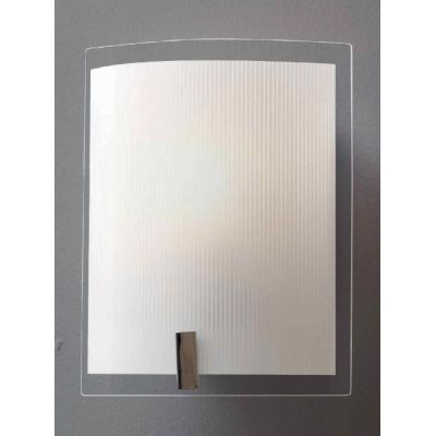 FENICE APPLIQUE RETTANGOLARE IN VETRO SERIGRAFATO ECONOMICO DI ILLUMINANDO Illuminando - Cristalensi Shop Online