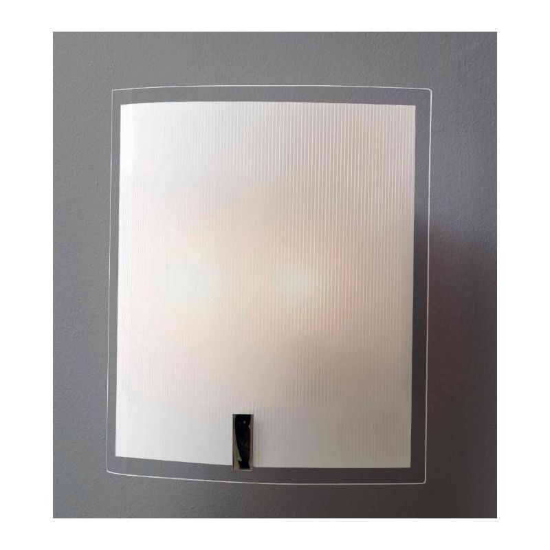 FENICE APPLIQUE RETTANGOLARE GRANDE IN VETRO SERIGRAFATO ECONOMICO DI ILLUMINANDO Illuminando - Cristalensi Shop Online