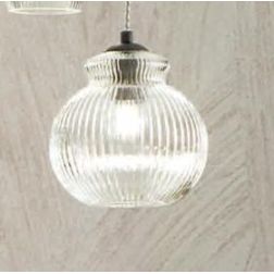 MADAGASCAR SOSPENSIONE SINGOLA VINTAGE IN VETRO SOFFIATO RIGATO D18 CM 5 COLORI ONDALUCE CICIRIELLO - Cristalensi Shop Online 2